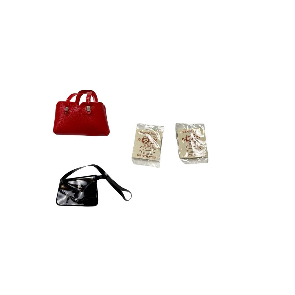 VTG Barbie purses, Skipper birthday invitations-sealed. 1960s. Judy Littlechap